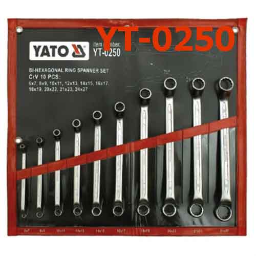 10 PCS Bộ cờ lê điếu 6-27mm YATO YT-0250
