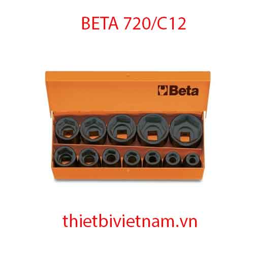 12 IMPACT SOCKETS IN CASE BETA MODEL 720/C12