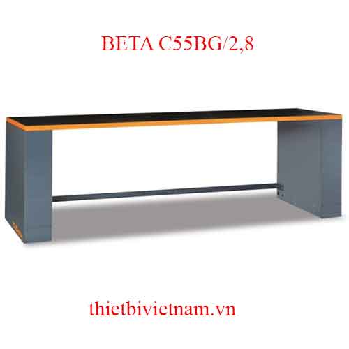 2.8-M-LONG WORKBENCH, GREY BETA MODEL C55BG/2,8