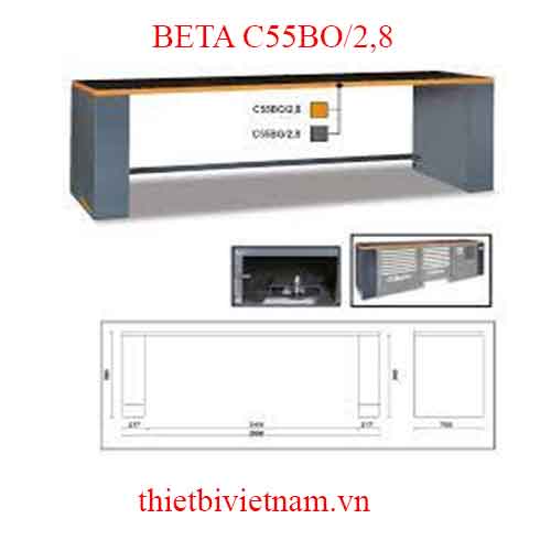 2.8-M-LONG WORKBENCH, ORANGE BETA MODEL C55BO/2,8