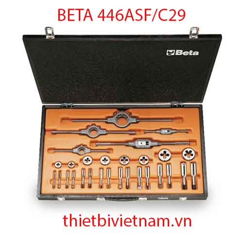 29 PCS UNF IN WOODEN CASE BETA MODEL 446ASF/C29