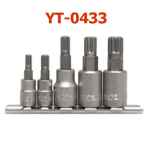 5 cái Bộ tuýp mũi sao 12 cạnh 1/4''-3/8