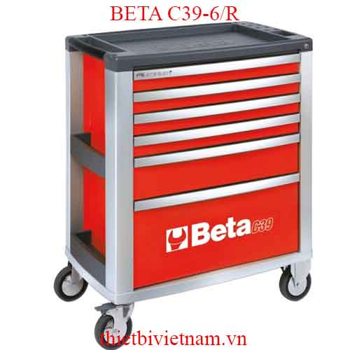 6/R-MOBILE ROLLER CAB 6 DRAWERS RED BETA MODEL C39-6/R