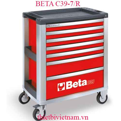 7/R-MOBILE ROLLER CAB 7 DRAWERS RED BETA MODEL C39-7/R