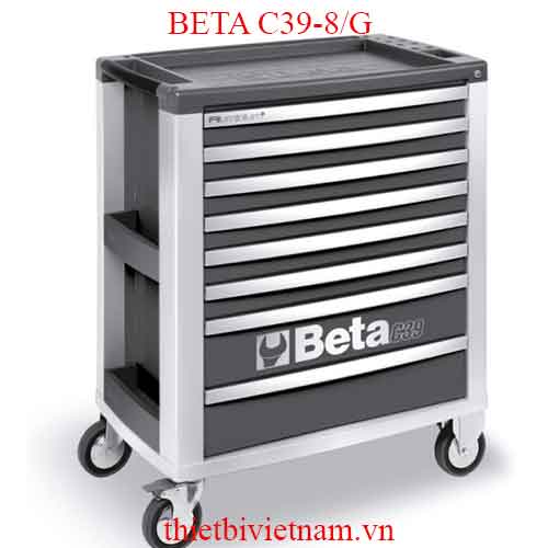 8/G-MOBILE ROLLER CAB 8 DRAWERS GREY BETA MODEL C39-8/G