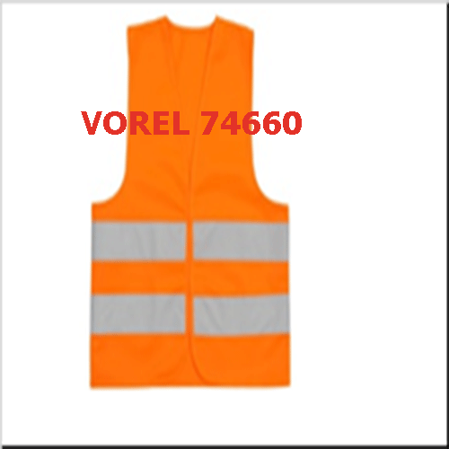 Áo gile phản quang 630x610mm size L VOREL 74660