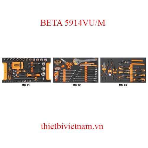 ASSORTMENT OF 109 TOOLS FOR C14 BETA MODEL 5914VU/M
