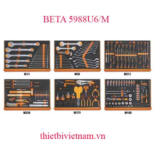 ASSORTMENT OF 214 TOOLS BETA MODEL 5988U6/M