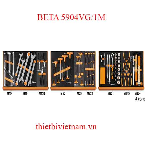 ASSORTMENT OF 76 TOOLS BETA MODEL 5904VG/1M