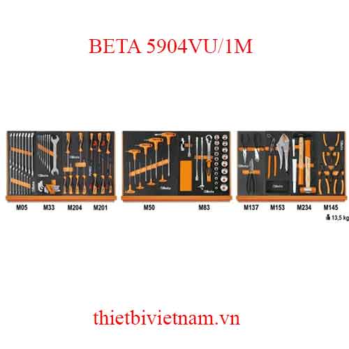 ASSORTMENT OF 91 TOOLS BETA MODEL 5904VU/1M