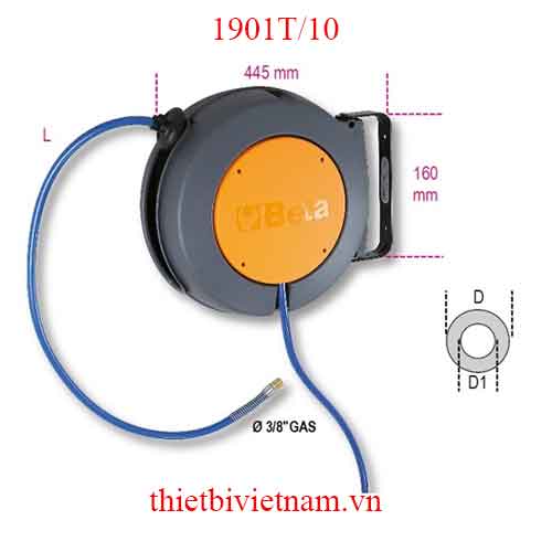 AUTOMATIC HOSE REEL SHOCK-PROOF BETA MODEL 1901T/10