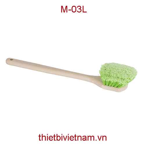 Bàn chải mềm cán dài màu xanh hãng 3D M-03L