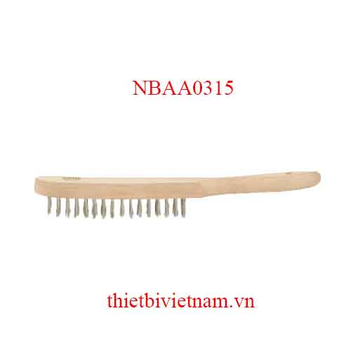 BÀN CHẢI SỢI THÉP 3 HÀNG TOPTUL NBAA0315