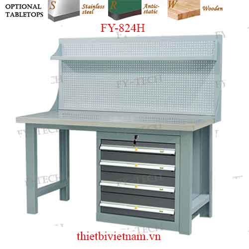 Bàn Làm Việc Có Bảng Ghim hãng FY-TECH Dòng FY-824H FY-824SH, FY-824RH, FY-824WH