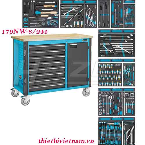 Bàn làm việc di chuyển 8 ngăn 244 chi tiết hazet 179NW-8244