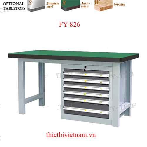 Bàn Làm Việc Không Có Bảng Ghim hãng FY-TECH Dòng FY-826 FY-826S, FY-826R, FY-826W