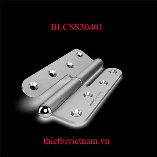 Bản lề cối bằng Inox 304 dài 140mm dày 3mm BLCSS30401