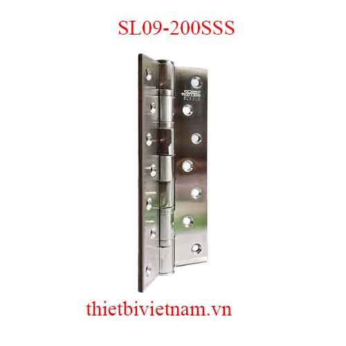 Bản lề Inox 316 dài 200mm, dày 4mm model SL09-200SSS