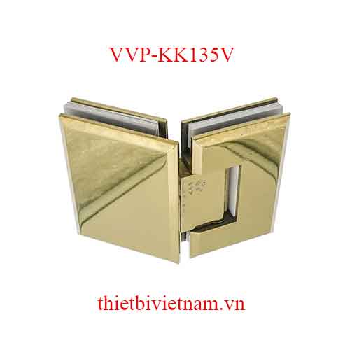 Bản lề kính kính 135 độ VVP màu vàng model VVP-KK135V