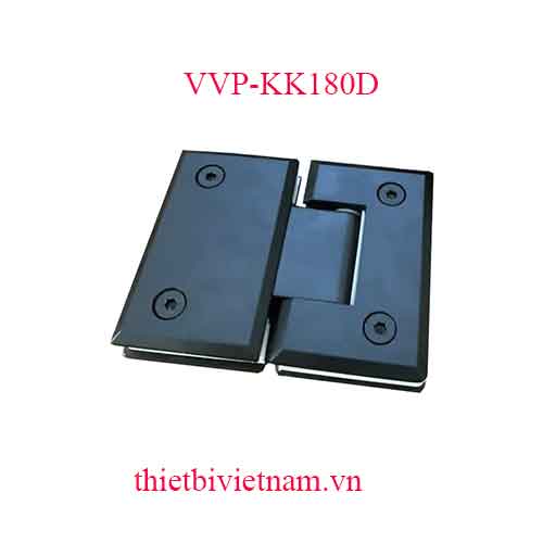 Bản lề kính kính 180 độ VVP màu đen model VVP-KK180D