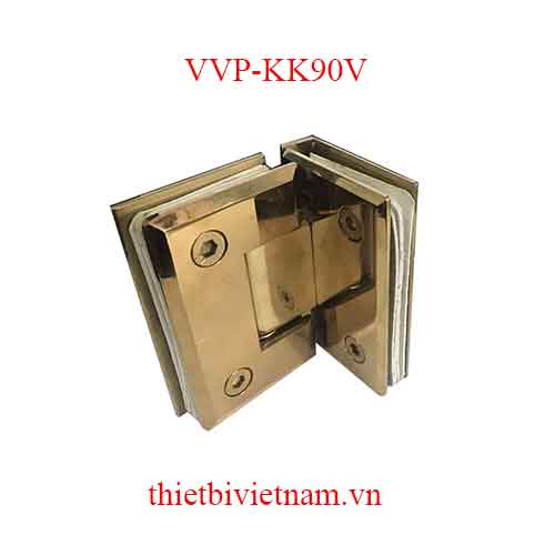 Bản lề kính kính 90 độ VVP màu vàng model VVP-KK90V
