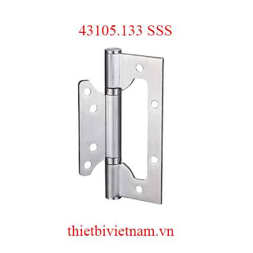 Bản lề lá bằng inox 201 dài 132mm dày 3mm model 43105.133 SSS