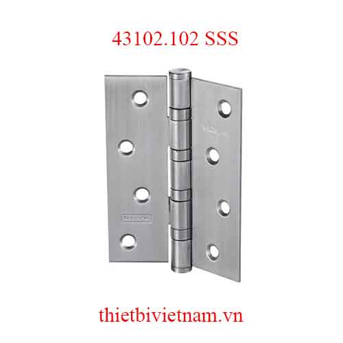 Bản lề lá bằng inox 304 dài 107mm dày 2mm model 43102.102 SSS
