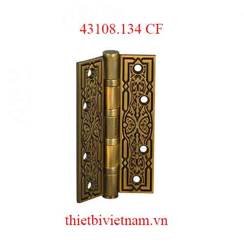 Bản lề lá HK kẽm dài 130mm dày 4mm cafe vàng model 43108.134 CF