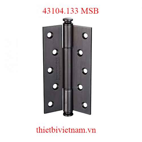 Bản lề lá inox 201 dài 146mm dày 3mm bạc xước mờ model 43104.133 MSB