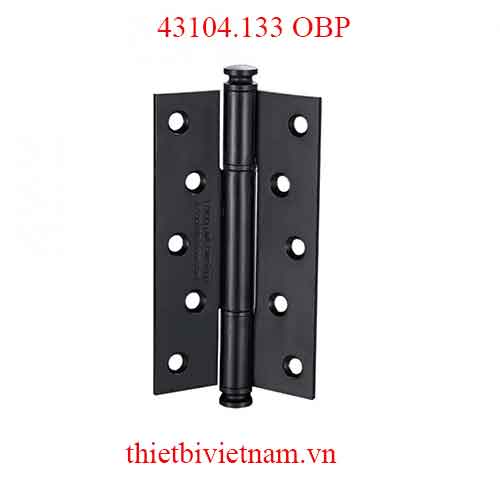 Bản lề lá inox 201 dài 146mm dày 3mm đen mờ model 43104.133 OBP