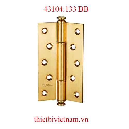 Bản lề lá inox 201 dài 146mm dày 3mm vàng thau mờ model 43104.133 BB