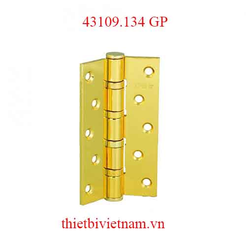 Bản lề lá sắt dài 131mm dày 4mm vàng bóng model 43109.134 GP