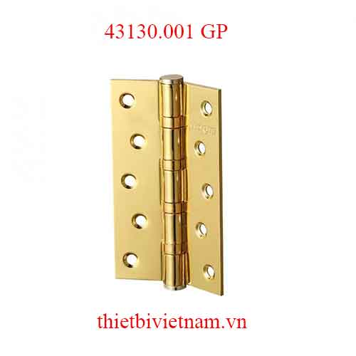 Bản lề lá sắt dài 132mm dày 3mm vàng bóng model 43130.001 GP
