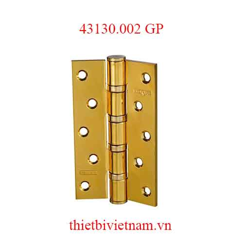 Bản lề sắt dài 132mm dày 4mm vàng bóng model 43130.002 GP