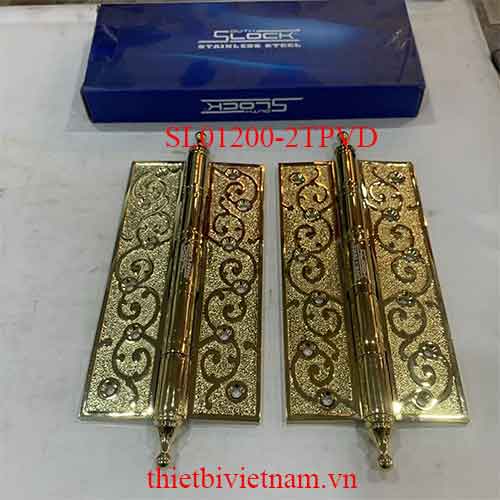 Bản lề Thái Lan PVD vàng dài 200, dày 5mm model SL01200-2TPVD