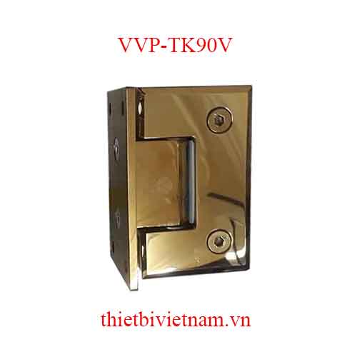 Bản lề tường kính 90 độ VVP màu vàng model VVP-TK90V