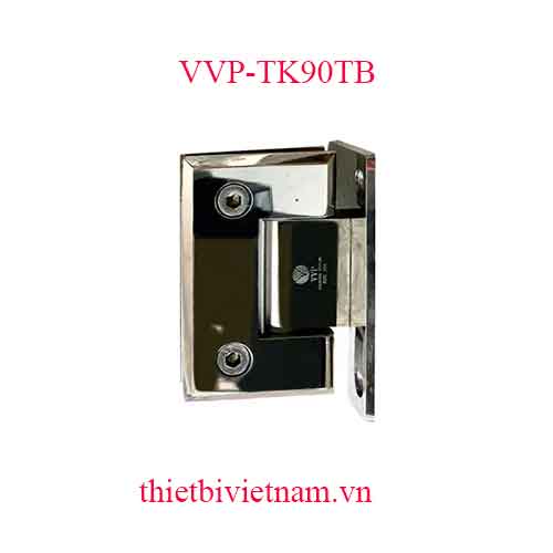 Bản lề tường kính 90 độ VVP trắng bóng model VVP-TK90TB