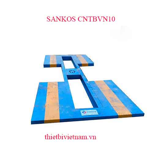 Bàn nâng chữ I âm nền cầu nâng rửa xe ô tô 1 trụ SANKOS CNTBVN10