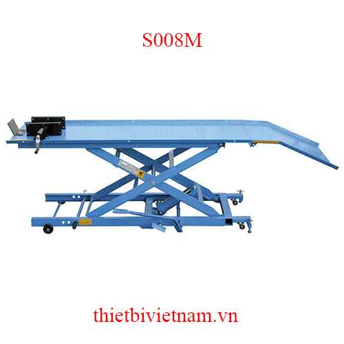 Bàn nâng xe máy bằng thủy lực tải trọng 400kg, size 1825x660mm FERV model S008M
