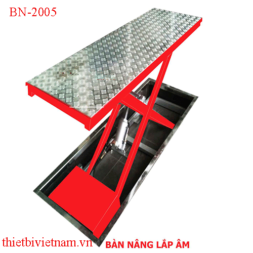 Bàn nâng xe máy kiểu lắp âm BN-2005