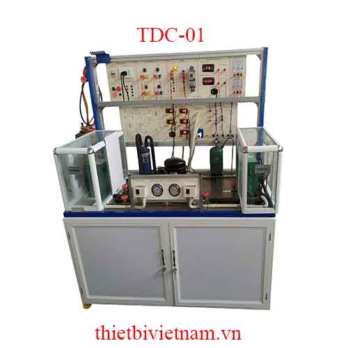 BÀN THỰC HÀNH HỆ THỐNG BƠM NHIỆT ĐIỆN LẠNH MODEL TDC-01