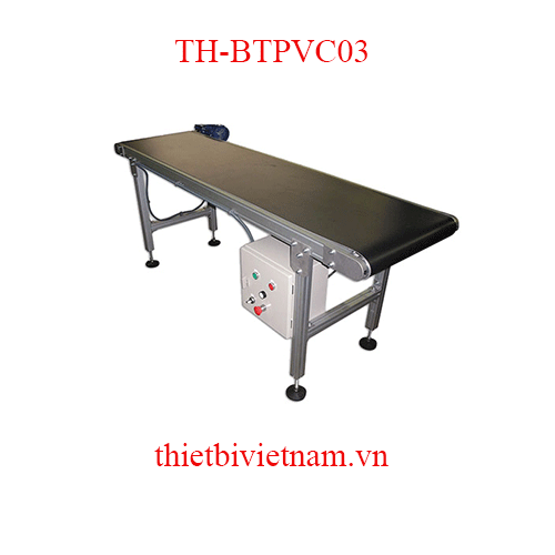 BĂNG TẢI PVC CỠ NHỎ DÙNG CHO DÂY CHUYỀN THỰC PHẨM (MÀU ĐEN) TH-BTPVC03