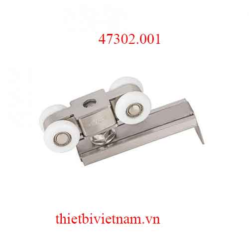 Bánh xe trượt treo 80kg 4 bánh nhựa, đế inox 201 model 47302.001