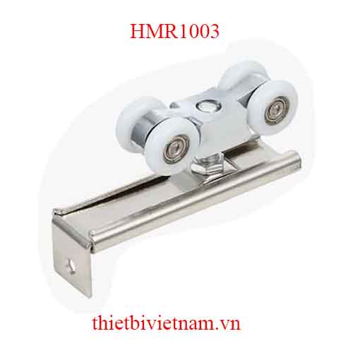 Bánh xe trượt treo HMR1003 40kg 4 bánh nhựa, đế thép