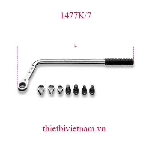 BENT REV. RATCHETING WR. + BITS BETA MODEL 1477K/7