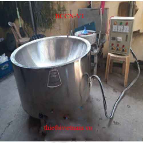 Bếp chiên công nghiệp bằng điện dạng nồi chiên tròn BCCN-V1