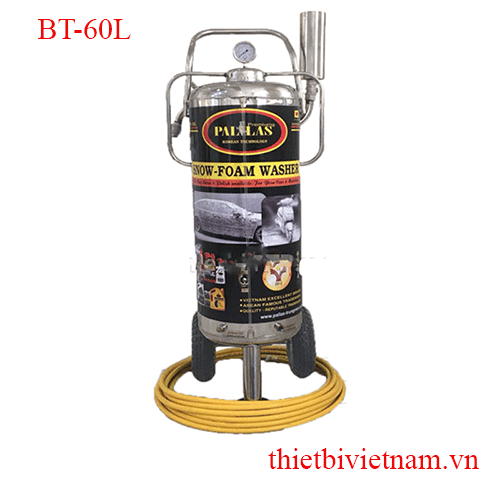 Bình Rửa Xe Bọt Tuyết Pallas BT-60L 60 Lít, Dây Phun 10 Mét