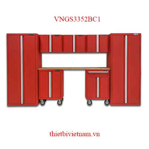 Bộ 08 tủ dụng cụ CSPS – 335cm màu đỏ Model VNGS3352BC1