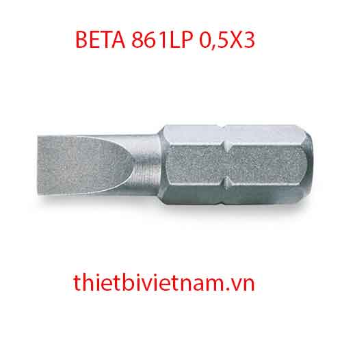 Bộ 10 chiếc BITS FOR SLOTTED HEAD SCREWS BETA MODEL 861LP 0,5X3