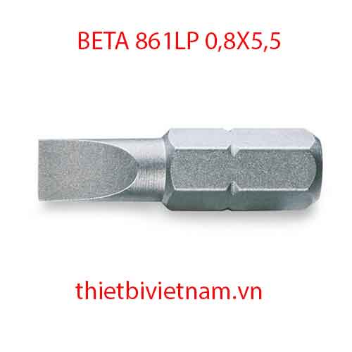 Bộ 10 chiếc BITS FOR SLOTTED HEAD SCREWS BETA MODEL 861LP 0,8X5,5